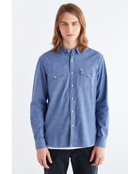 Urban Outfitters Salt Valley Chambray Western Button Down Shirt