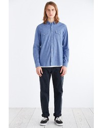 Urban Outfitters Salt Valley Chambray Western Button Down Shirt