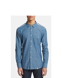 SLVDR Tailor Fit Chambray Woven Shirt