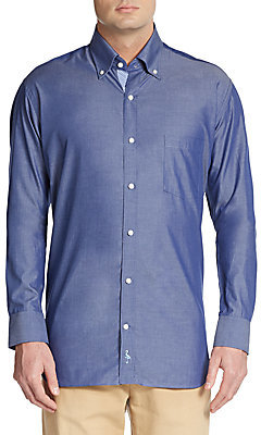 Tailorbyrd Regular Fit Chambray Two Ply Cotton Sportshirt | Where to ...