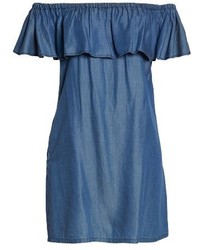 Tommy Bahama Off The Shoulder Chambray Cover Up Dress