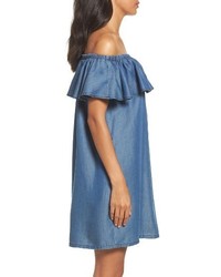 Tommy Bahama Off The Shoulder Chambray Cover Up Dress