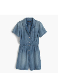 Blue Chambray Playsuit