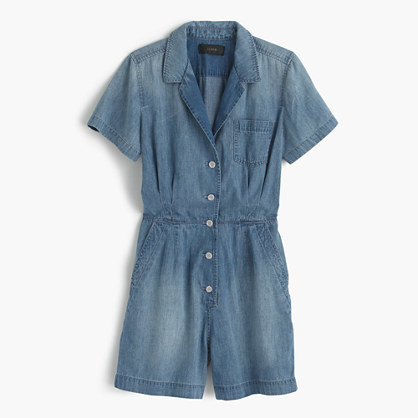 j crew chambray romper