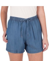 Larry Levine Chambray Pull On Shorts