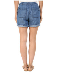 Mavi Jeans Laila Shorts In Indigo Brushed Super Soft Tencel