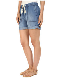 Mavi Jeans Laila Shorts In Indigo Brushed Super Soft Tencel