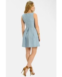 Label By Five Twelve Chambray Fit Flare Dress