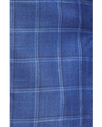 Peter Millar Newport Plaid Regular Fit Wool Silk Linen Blazer