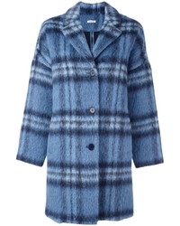 Blue Check Coats for Women | Lookastic
