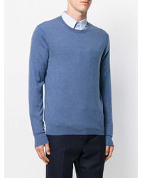 Burberry Cashmere Check Trim Sweater