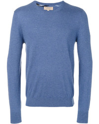 Burberry Cashmere Check Trim Sweater