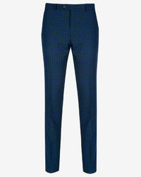 Ted Baker Teleaft Checked Wool Suit Pant