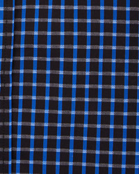English Laundry Check Long Sleeve Dress Shirt Royal Blue