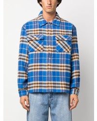 Represent Checkered Buttoned Flannel Shirt