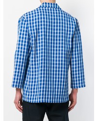 Sunnei Wrap Front Checked Shirt