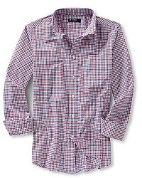 Cremieux Long Sleeve Check Poplin Woven Shirt