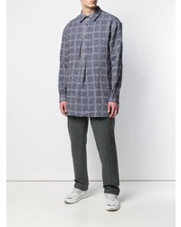 JW Anderson Logo Grid Print Tunic Shirt