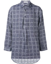 JW Anderson Logo Grid Print Tunic Shirt