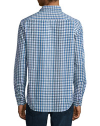 Robert Graham Rusty Multi Check Sport Shirt Blue Pattern