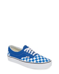 Blue Check Low Top Sneakers