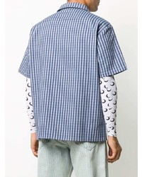 Off-White Striped Short Sleeve Shirt