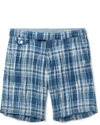 Polo Ralph Lauren Slim Fit Checked Linen Shorts