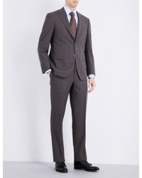 Canali Shadow Check Wool Suit
