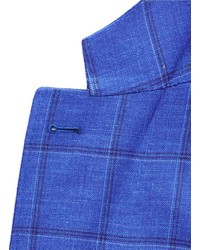 Canali Check Wool Silk Blazer