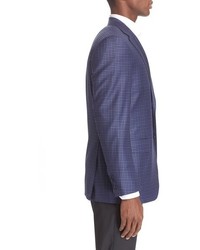 Canali Classic Fit Check Wool Sport Coat