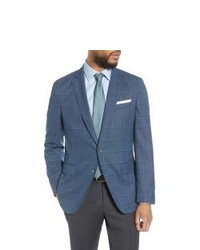 Men's Boss Fit Windowpane Wool Sport Coat