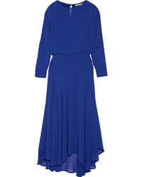 Maje Chiffon Maxi Dress Bright Blue