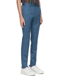 Ps By Paul Smith Blue Chino Trousers
