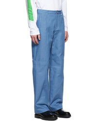 We11done Blue Cotton Trousers