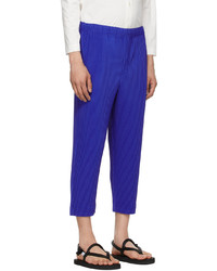 Homme Plissé Issey Miyake Blue Monthly Color April Trousers