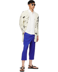 Homme Plissé Issey Miyake Blue Monthly Color April Trousers