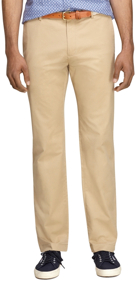 Brooks Brothers Slim Fit Lightweight Cotton Chinos, $69 | Brooks ...