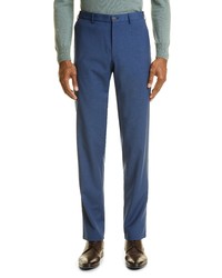Canali Impeccabile Wool Trousers In Blue At Nordstrom