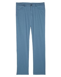 Canali Micro Textured Sport Pants In Light Blue At Nordstrom