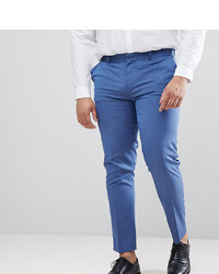ASOS DESIGN Plus Skinny Smart Trousers In Pale Blue
