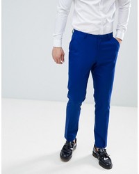 ASOS DESIGN Skinny Suit Trousers In Royal Blue