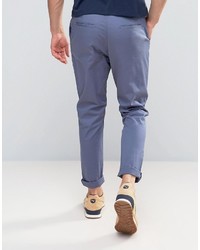 Asos Tapered Chinos In Blue