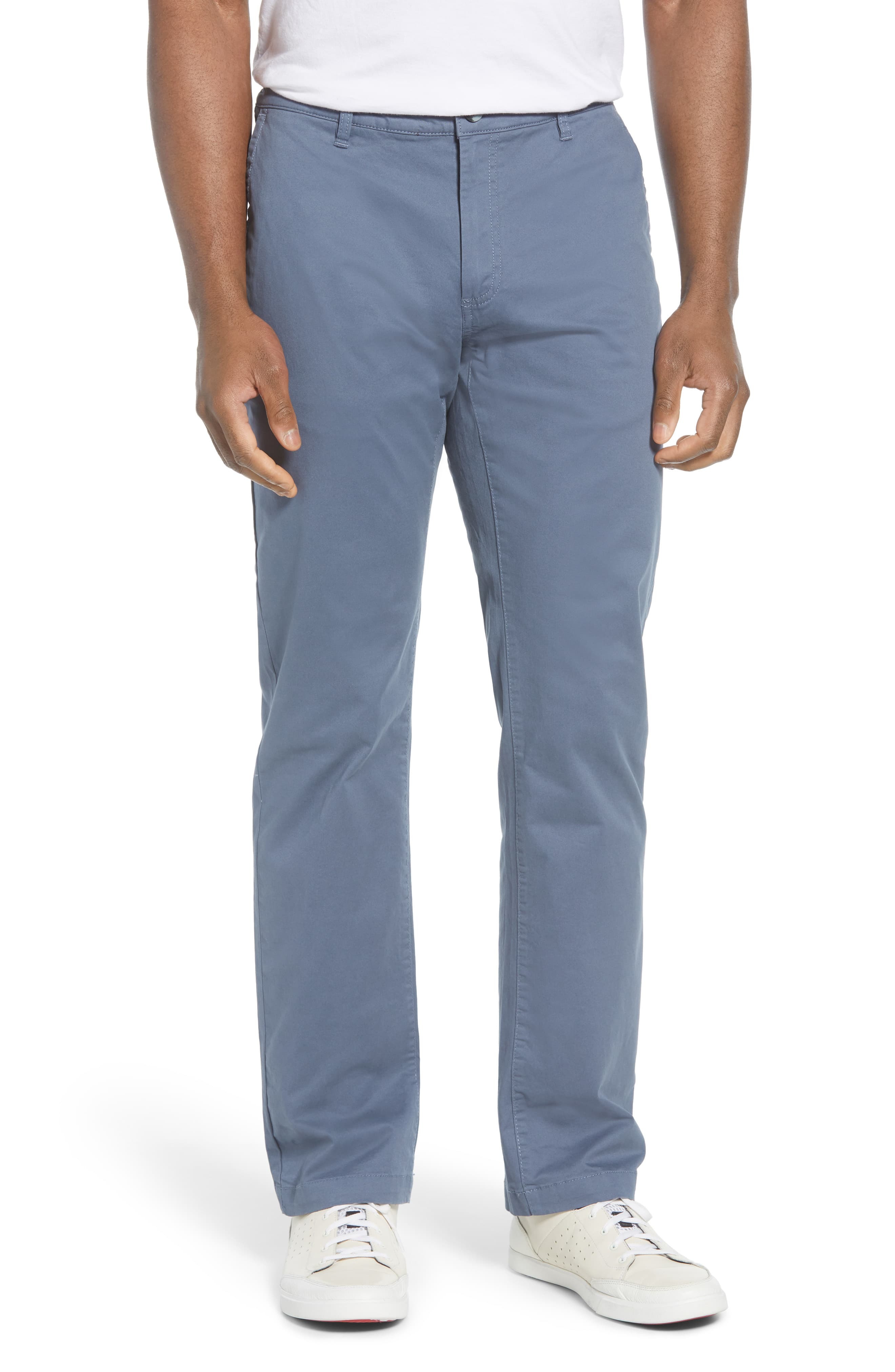 Cutter & Buck Voyager Classic Fit Stretch Cotton Chinos, $100 ...