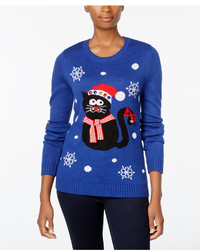Karen Scott Petite Cat Holiday Sweater Only At Macys