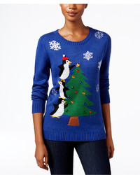 Karen Scott Petite Penguin Holiday Sweater Only At Macys