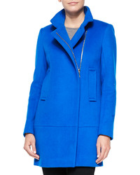Diane von Furstenberg Asymmetric Zip Front Walker Coat
