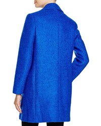DKNY Boiled Wool Reefer Coat