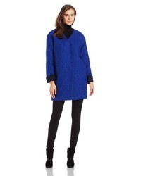 French Connection Collarless Cocoon Sweater Coat