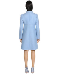 Rochas Felted Wool Coat With Bows