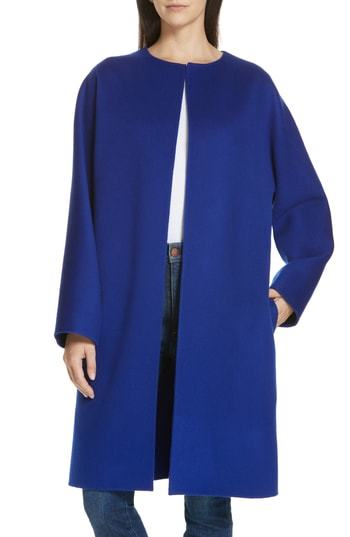 Theory wool clearance cashmere rounded coat